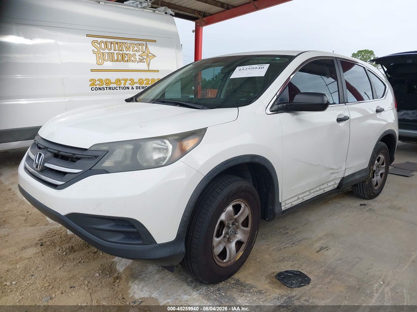 Vin: 5j6rm3h36cl044206, lot: 45757760, honda cr-v lx 20122