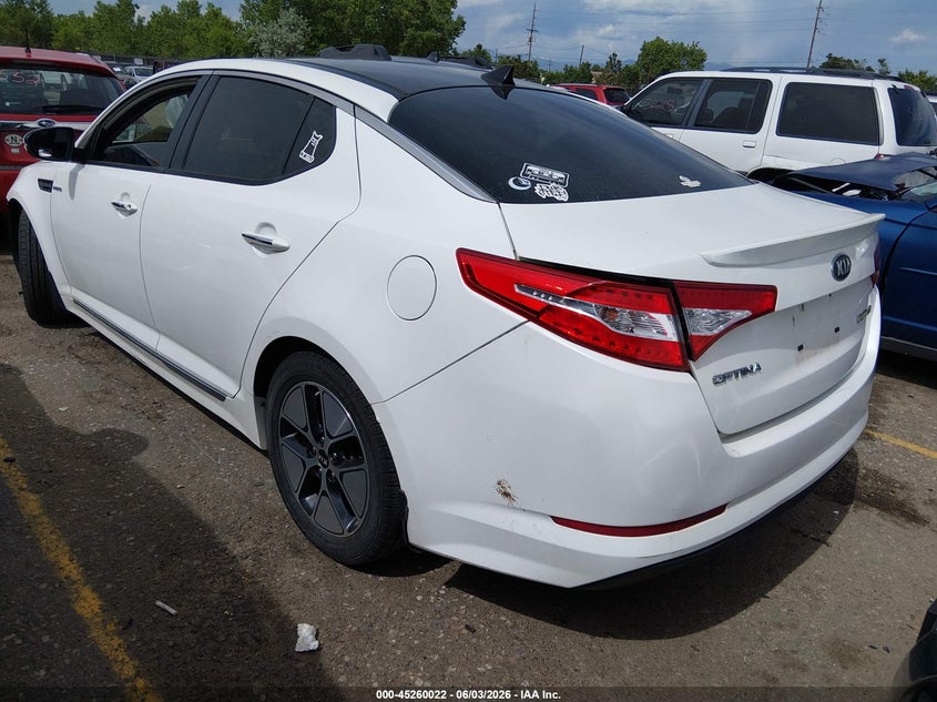 Vin: knagm4ad3d5046455, lot: 45757842, kia optima hybrid ex 20133
