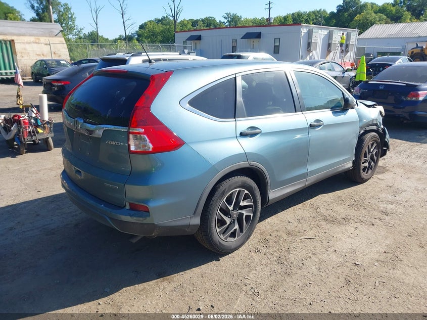 2016 HONDA CR-V auction photo 4