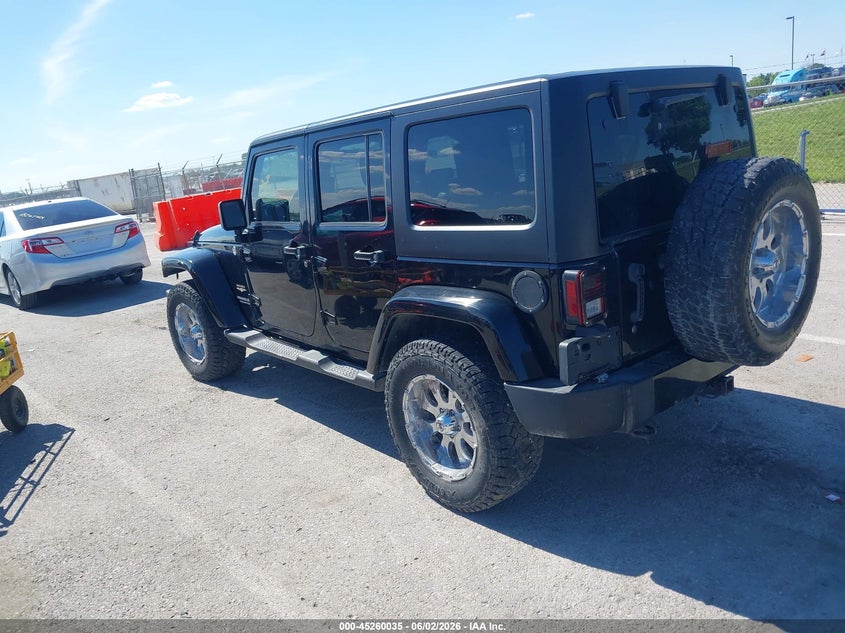 Vin: 1j4ba5h12bl550571, lot: 45757855, jeep wrangler unlimited sahara 20113