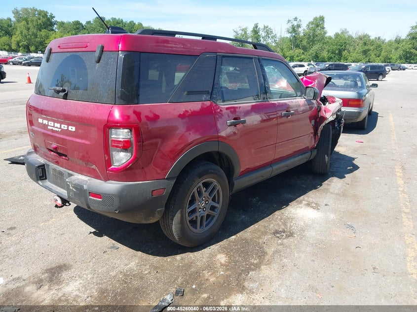 Vin: 3fmcr9bn1sre65059, lot: 45757860, ford bronco sport big bend 20254
