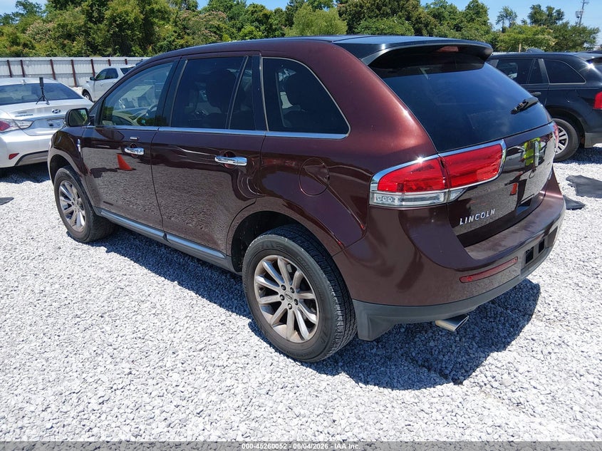 Vin: 2lmdj6jk3cbl14424, lot: 45757872, lincoln mkx 20123