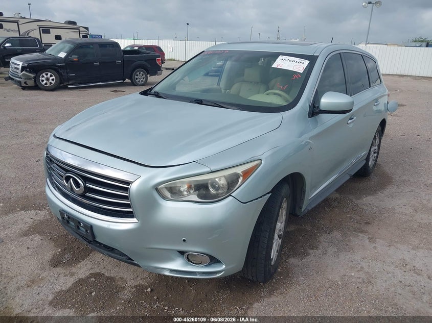 Vin: 5n1al0mn3ec501628, lot: 45757929, infiniti qx60 20142