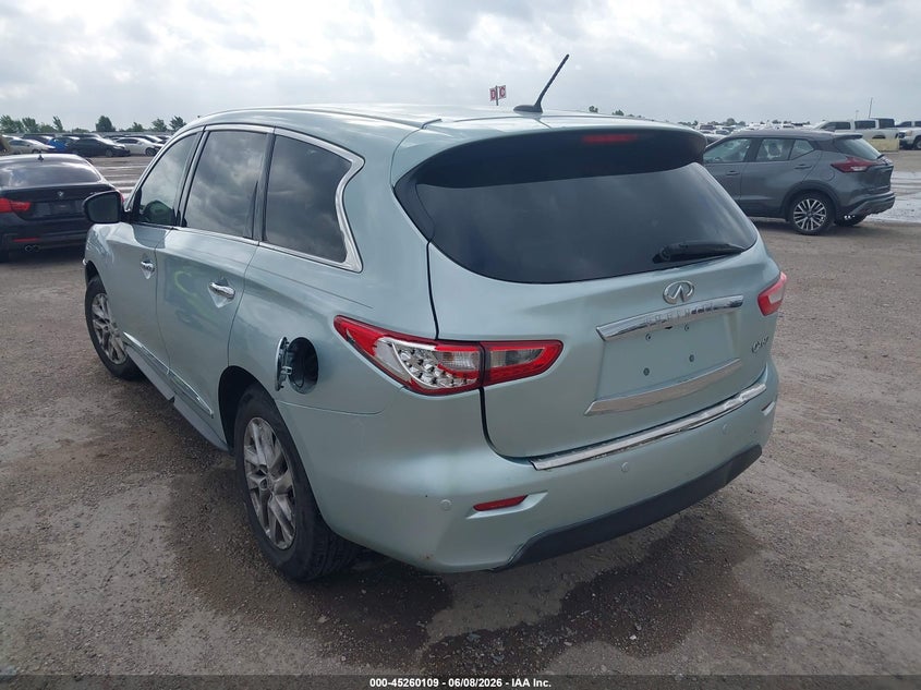 Vin: 5n1al0mn3ec501628, lot: 45757929, infiniti qx60 20143