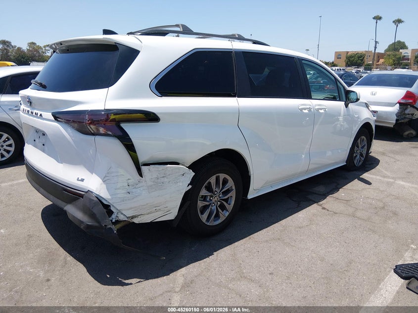 Vin: 5tdbrkec0ss261707, lot: 45757970, toyota sienna le 20254