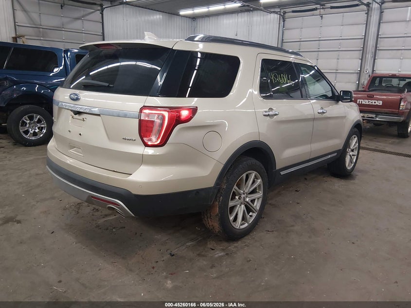 Vin: 1fm5k8f81hga64185, lot: 45757986, ford explorer limited 20174
