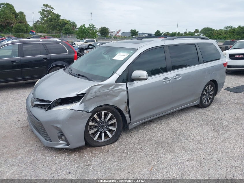 Vin: 5tdyz3dcxjs957944, lot: 45758017, toyota sienna limited 7 passenger 20182