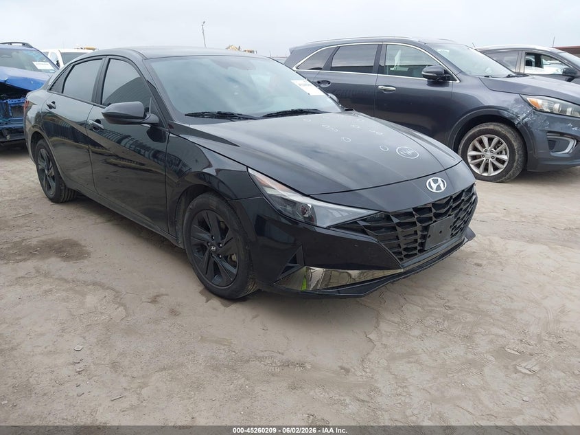 2022 HYUNDAI ELANTRA HYBRID BLUE