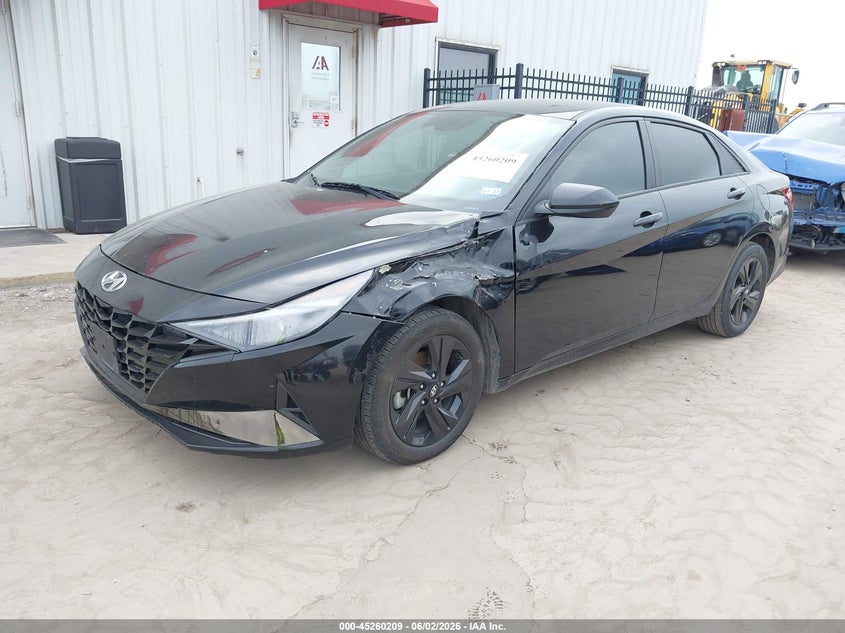 2022 Hyundai Elantra Hybrid Blue KMHLM4AJ2NU032069 photo 1