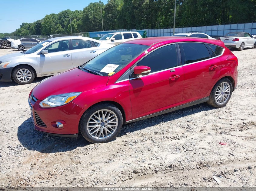 2012 Ford Focus 2.0 Sel red Lot 111045260213 Vin 1FAHP3M2XCL243898