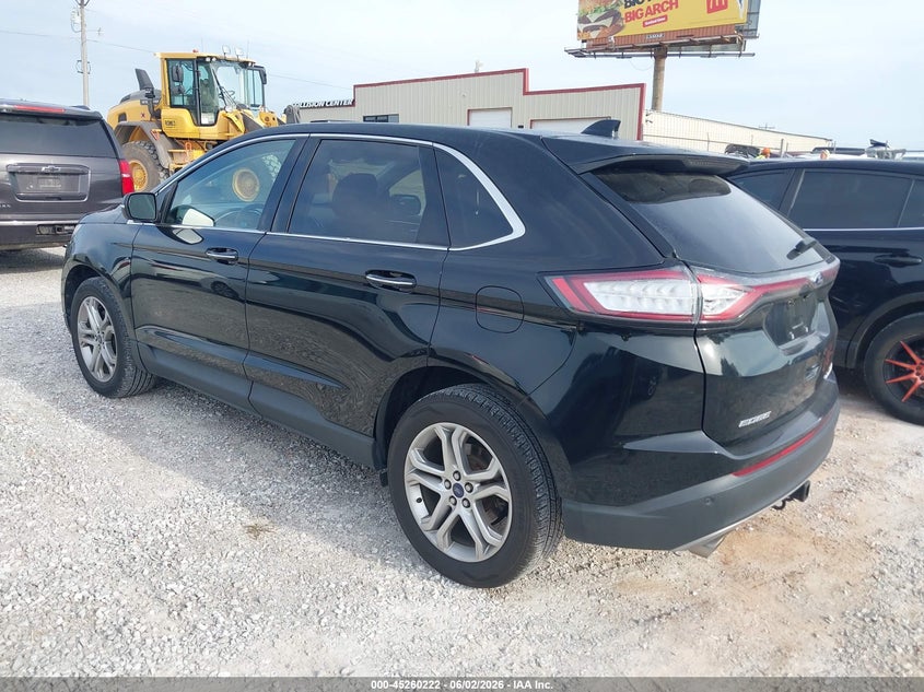Vin: 2fmpk4k84gbc59338, lot: 45758043, ford edge titanium 20163