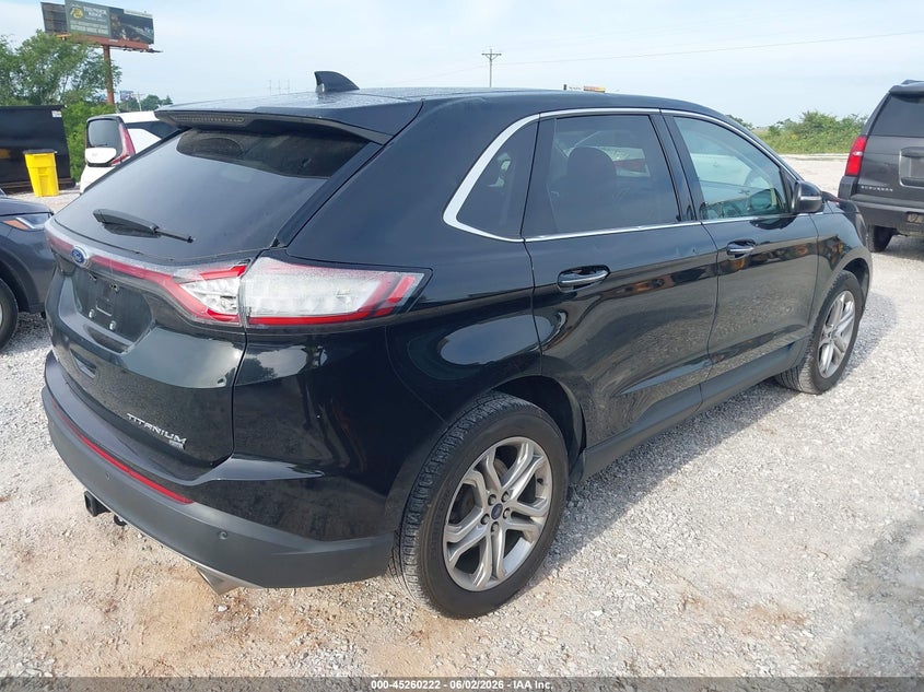 Vin: 2fmpk4k84gbc59338, lot: 45758043, ford edge titanium 20164