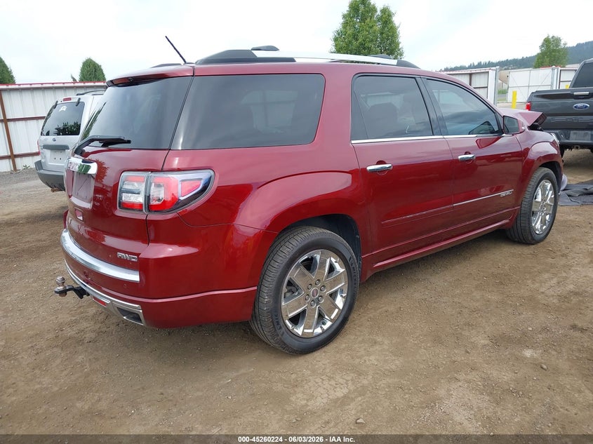 Vin: 1gkkvtkd6fj145904, lot: 45758044, gmc acadia denali 20154