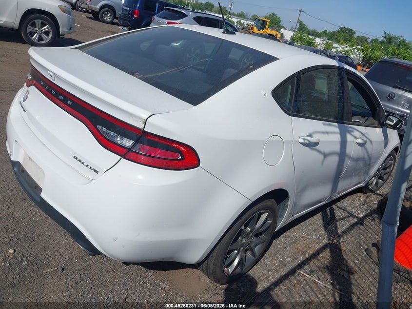 Vin: 1c3cdfbb4fd174226, lot: 45758051, dodge dart sxt 20154