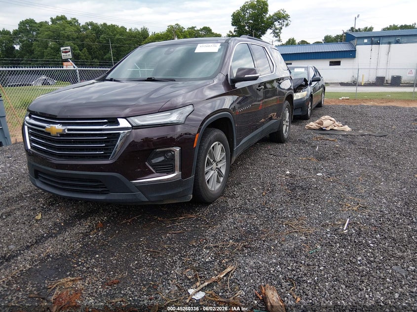 Vin: 1gnevhkw1nj142907, lot: 45758156, chevrolet traverse awd lt leather 20222
