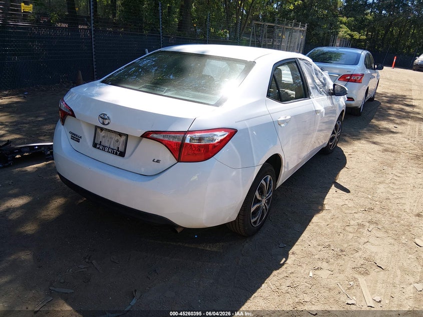 Vin: 2t1burhe4gc730835, lot: 45758215, toyota corolla le 20164