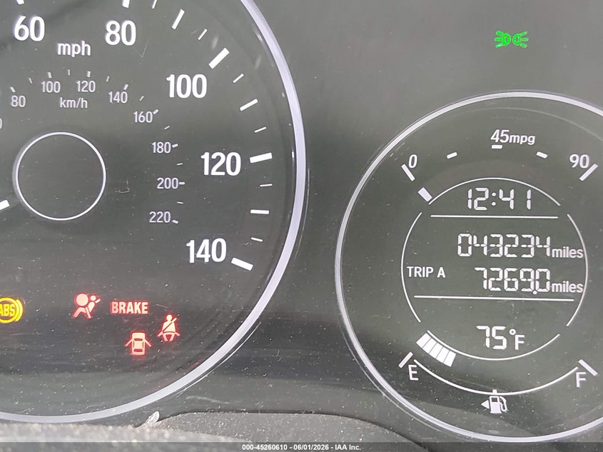 2022 Honda Hr-V Awd Lx VIN: 3CZRU6H37NM763032 Lot: 45260610