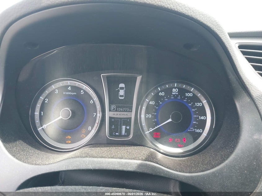2013 Hyundai Azera VIN: KMHFG4JG4DA326310 Lot: 45260670