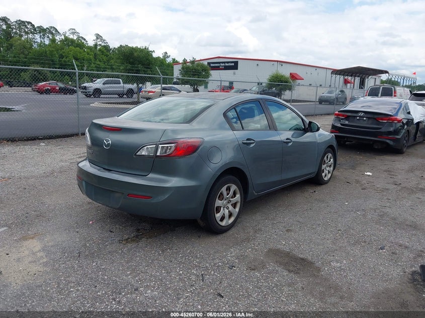 Vin: jm1bl1tf6d1789552, lot: 45758520, mazda mazda3 i sv 20134