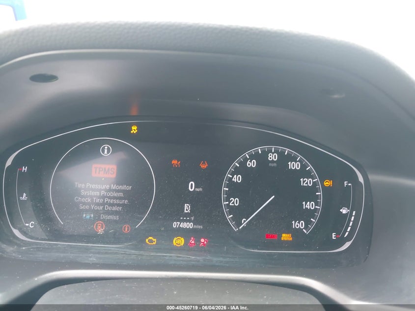 2021 HONDA ACCORD auction photo 7
