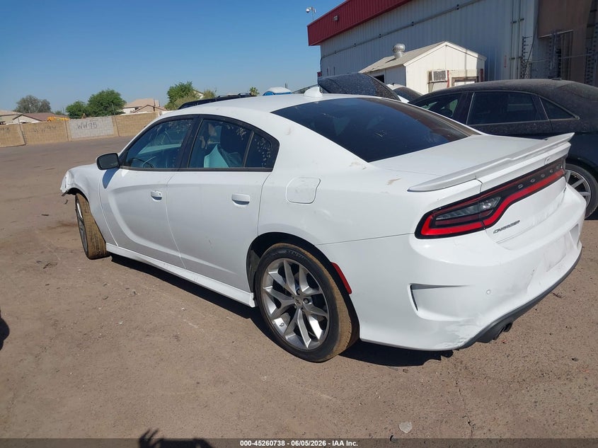 Vin: 2c3cdxhg6nh207673, lot: 45758558, dodge charger gt rwd 20223