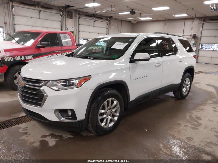 Vin: 1gnergkw5kj227758, lot: 45758575, chevrolet traverse 1lt 20192