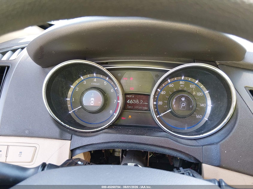 2013 HYUNDAI SONATA SEDAN 2.4L I-4 DI, DOHC, VVT, 198HP