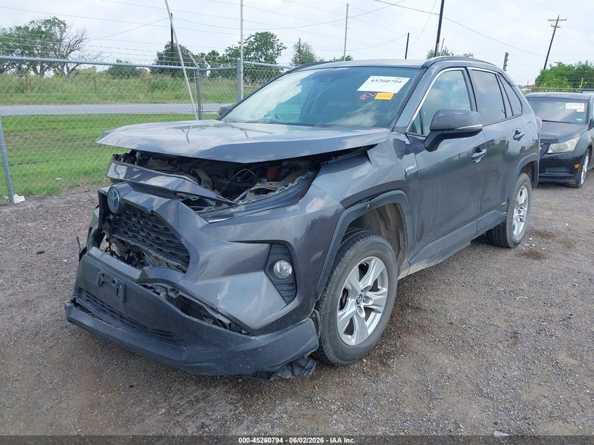 VIN 2T3RWRFV9KW027466 2019 TOYOTA RAV4 HYBRID XLE
