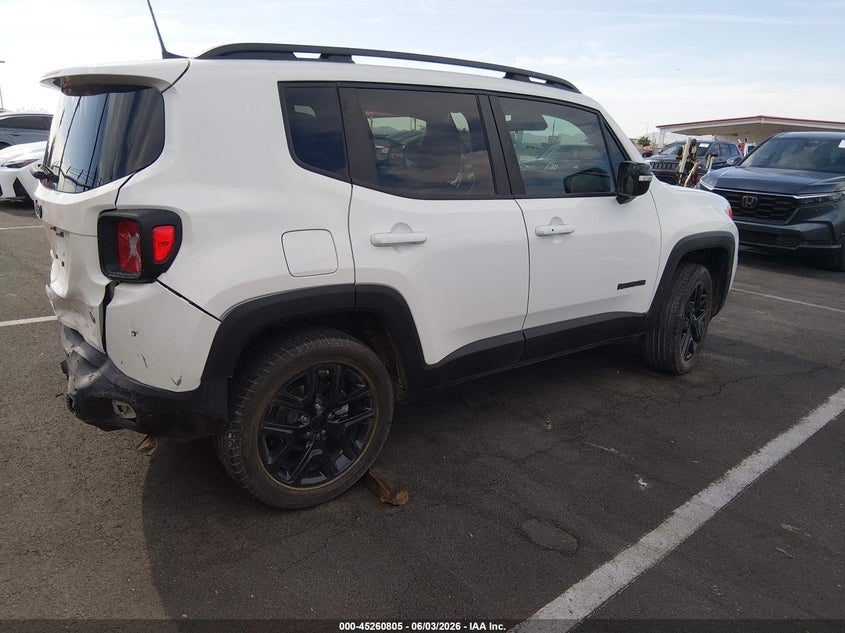 Vin: zacnjde14ppp18034, lot: 45758625, jeep renegade altitude 4x4 20234