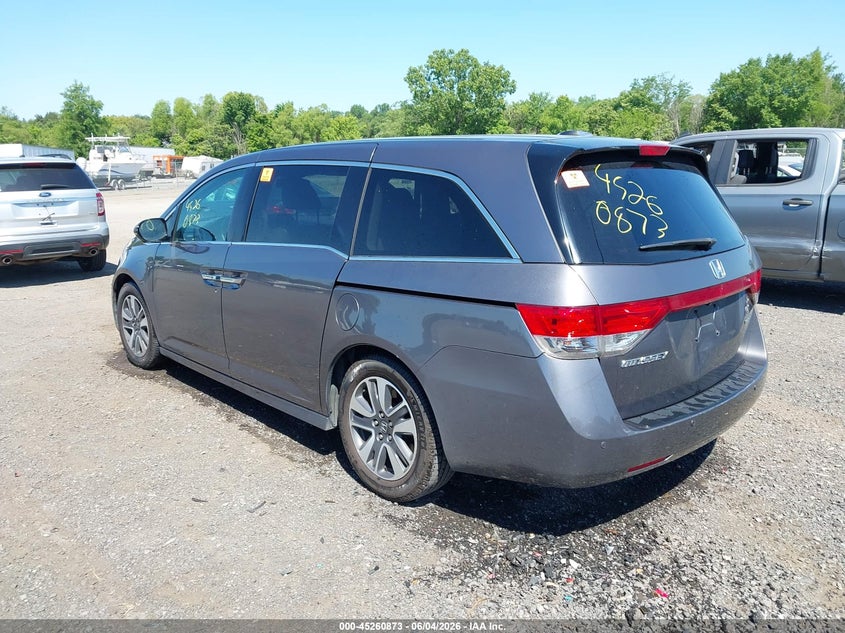Vin: 5fnrl5h91fb034103, lot: 45758693, honda odyssey touring/touring elite 20153