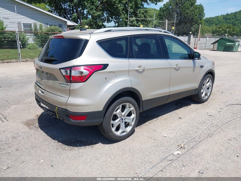 Vin: 1fmcu0jd5huc94112, lot: 45758720, ford escape titanium 20174