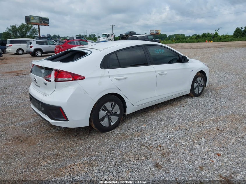 Vin: kmhc65lc6lu231895, lot: 45758764, hyundai ioniq hybrid blue 20204