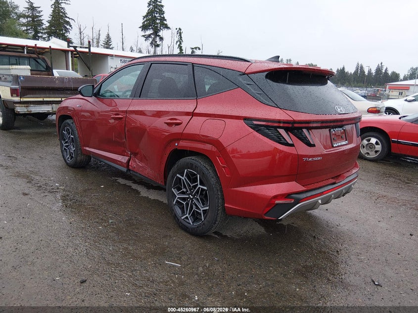 Vin: km8jfcae9nu124519, lot: 45758787, hyundai tucson n line 20223