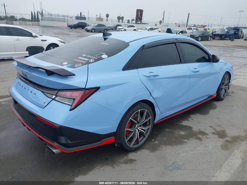 Vin: kmhlw4dkxru021535, lot: 45758931, hyundai elantra n 20244