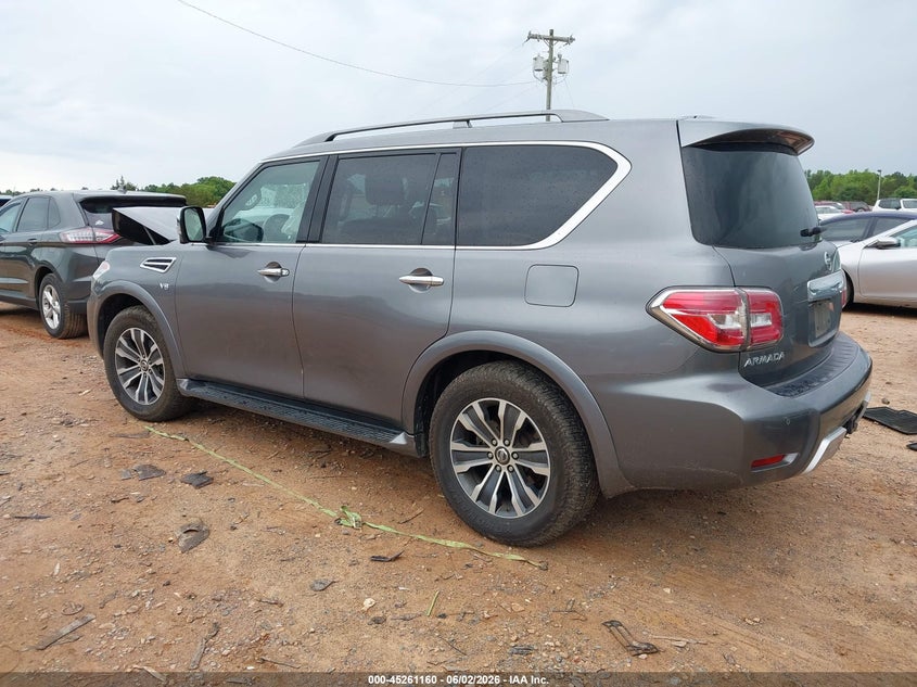 Vin: jn8ay2nc5jx502706, lot: 45758980, nissan armada sl 20183