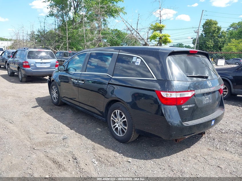 Vin: 5fnrl5h6xdb016461, lot: 45759043, honda odyssey ex-l 20133