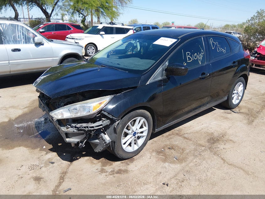 Vin: 1fadp3k22jl244848, lot: 45759136, ford focus se 20182