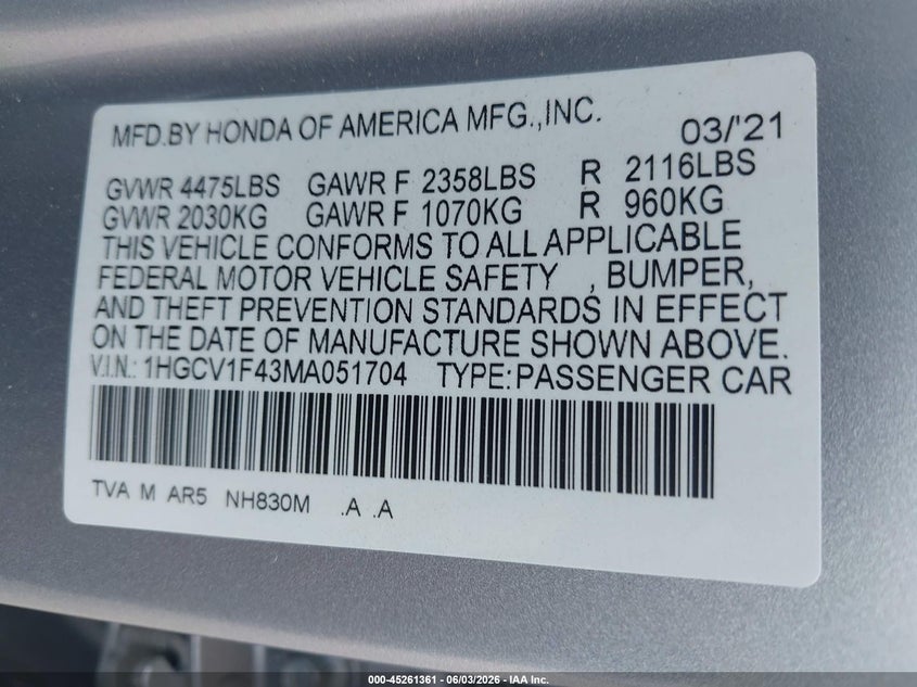 AtlanticExpress - Honda Accord