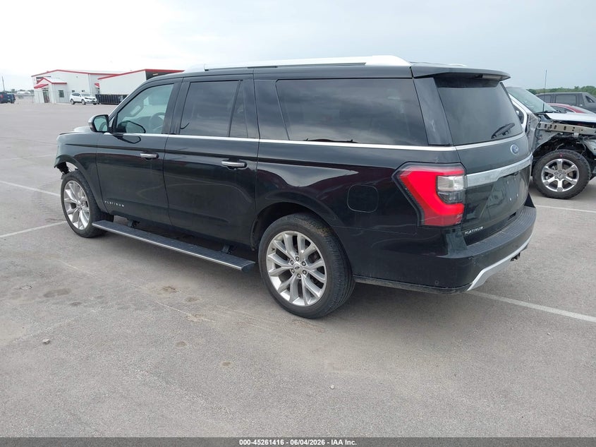 Vin: 1fmjk1mt9jea00085, lot: 45759236, ford expedition max platinum 20183