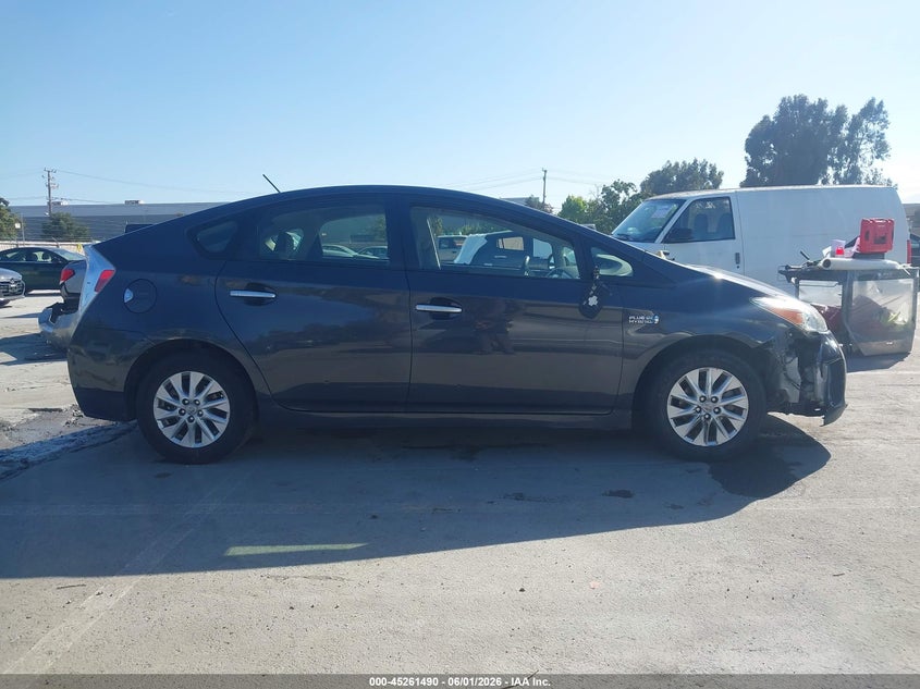 2012 Toyota Prius 1.8 Plug-In grey Lot 111045261490 Vin JTDKN3DP3C3025030