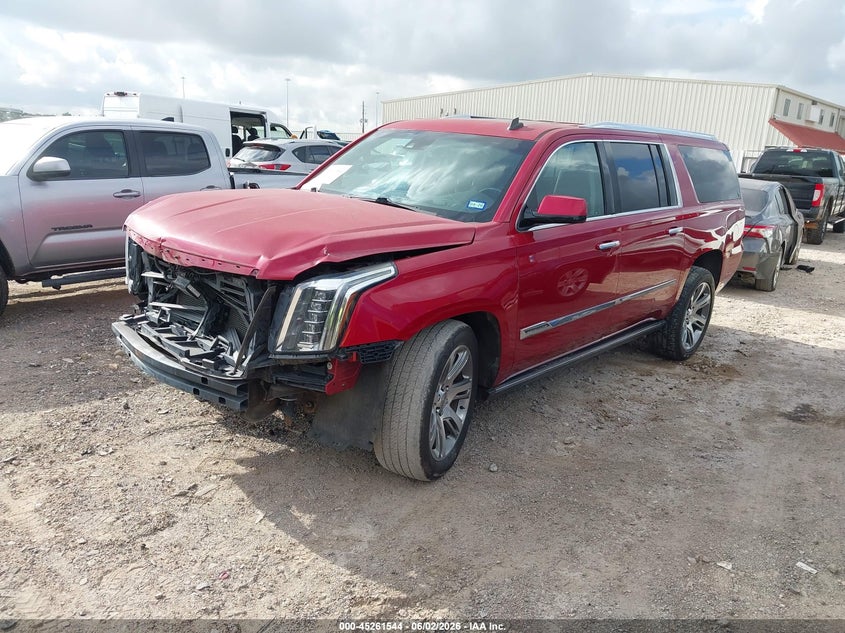 Vin: 1gys4jkj3fr176984, lot: 45759363, cadillac escalade esv premium 20152