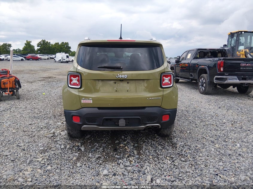 2015 Jeep Renegade Limited VIN: ZACCJBDT0FPB70696 Lot: 45261560