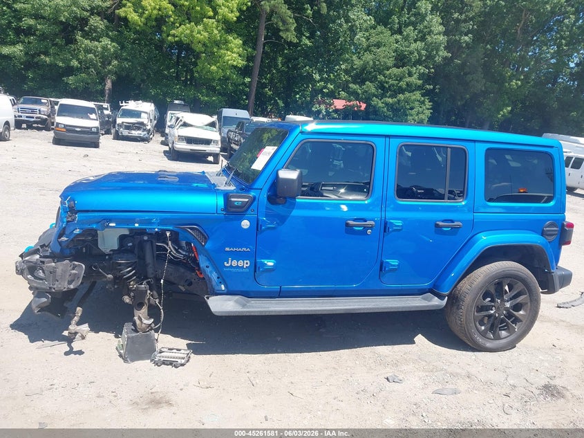 2022 Jeep Wrangler 4Xe Unlimited Sahara 4X4 VIN: 1C4JJXP68NW218499 Lot: 45261581