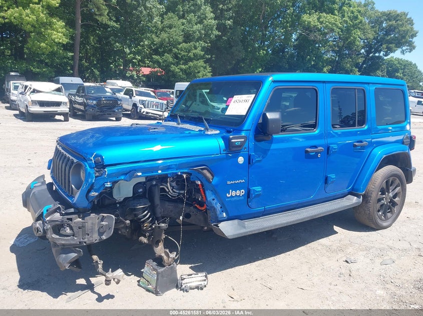 2022 Jeep Wrangler 4Xe Unlimited Sahara 4X4 VIN: 1C4JJXP68NW218499 Lot: 45261581