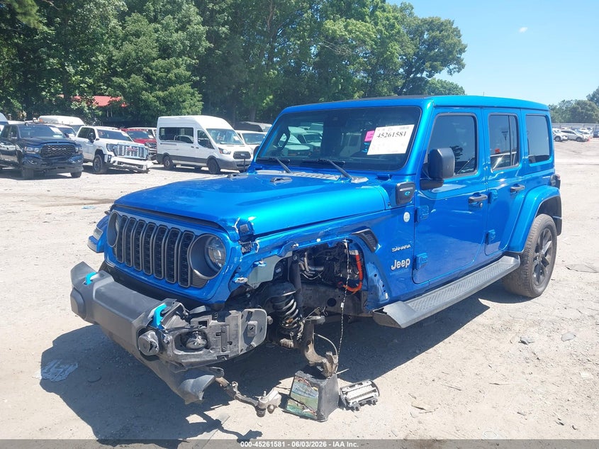 2022 Jeep Wrangler 4Xe Unlimited Sahara 4X4 VIN: 1C4JJXP68NW218499 Lot: 45261581