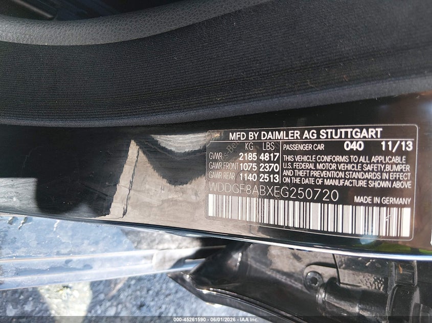 2014 Mercedes-Benz C 300 Sport 4Matic VIN: WDDGF8ABXEG250720 Lot: 45261590