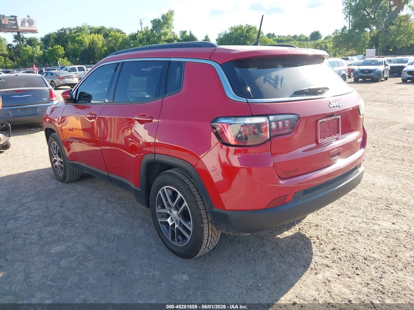 Vin: 3c4njcbb9jt503386, lot: 45759479, jeep compass sun and wheel fwd 20183