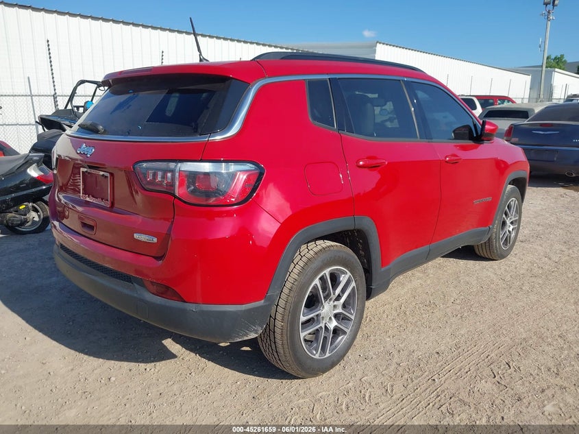 Vin: 3c4njcbb9jt503386, lot: 45759479, jeep compass sun and wheel fwd 20184