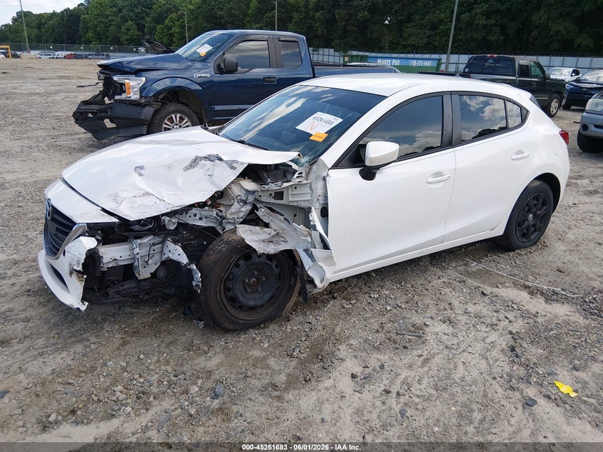 Vin: 3mzbm1k72fm153317, lot: 45759503, mazda mazda3 i sport 20152