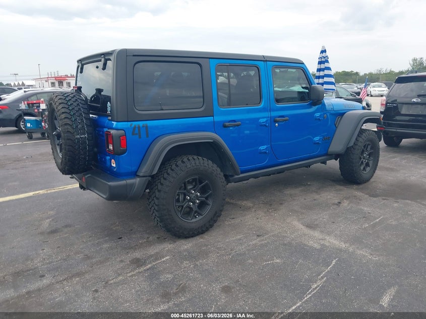 Vin: 1c4pjxdg2rw286326, lot: 45759544, jeep wrangler 4-door willys 4x4 20244